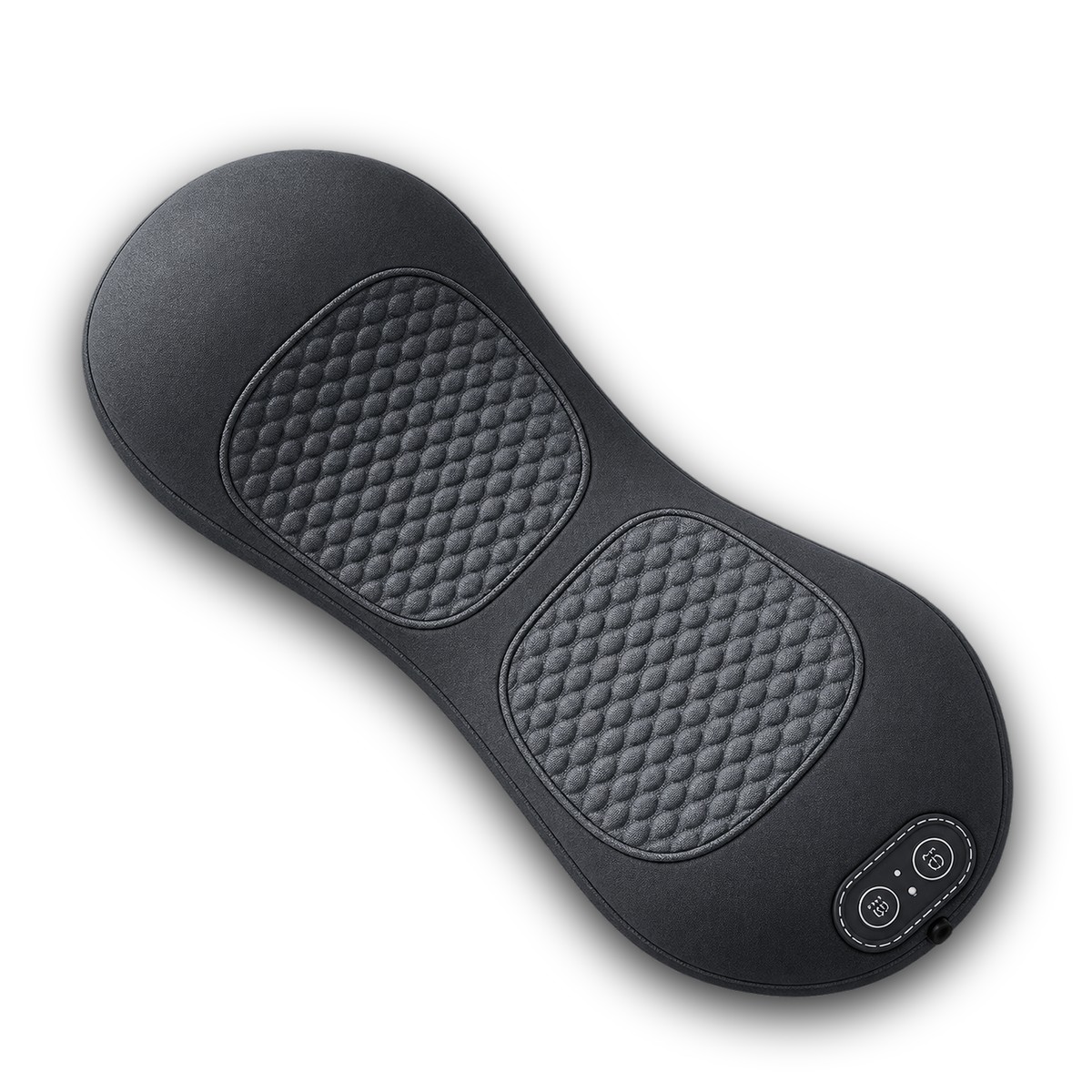 SmoothSpine Triple Fusion massager with twin kneading nodes, heat panel and control buttons